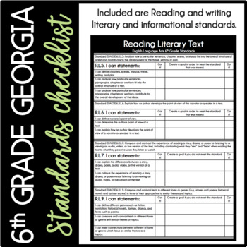 pix 6Th Grade Ela Standards Ga