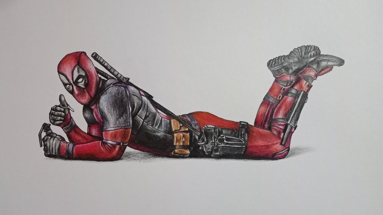 pics Art Deadpool Drawing Easy Full Body