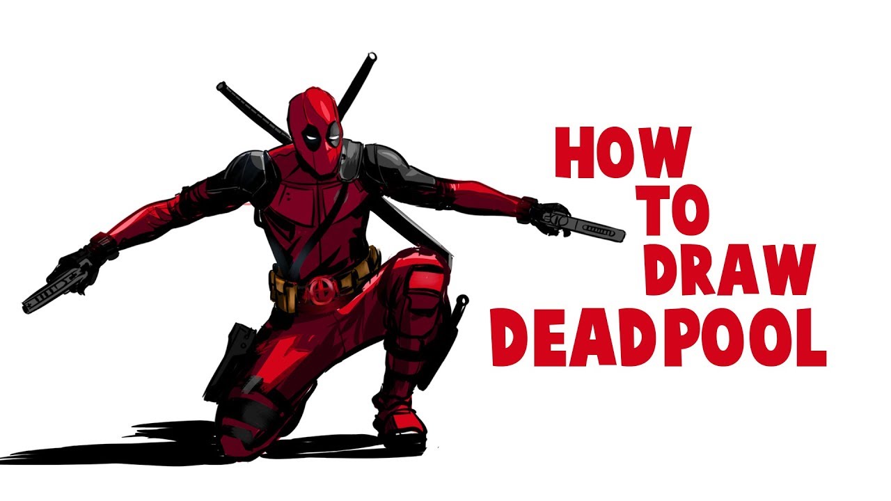 pics Art Deadpool Drawing Easy Full Body