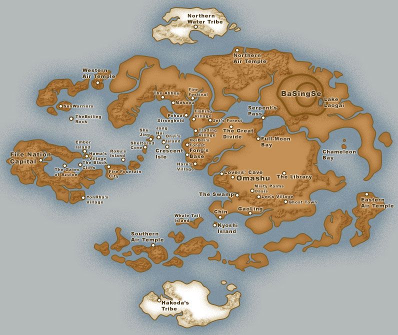 pic Avatar World Map With Locations