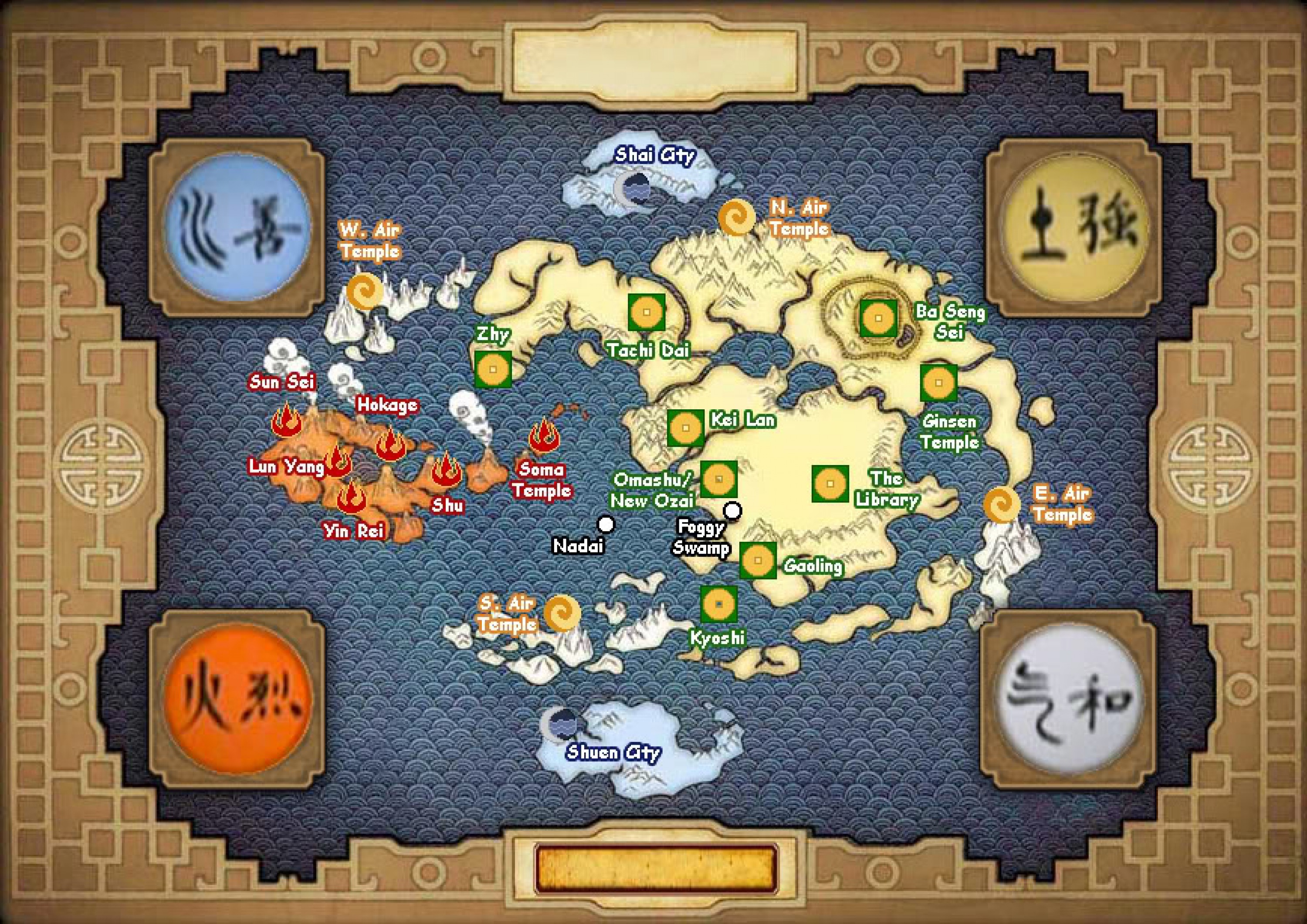 wallpapers Avatar World Map With Locations