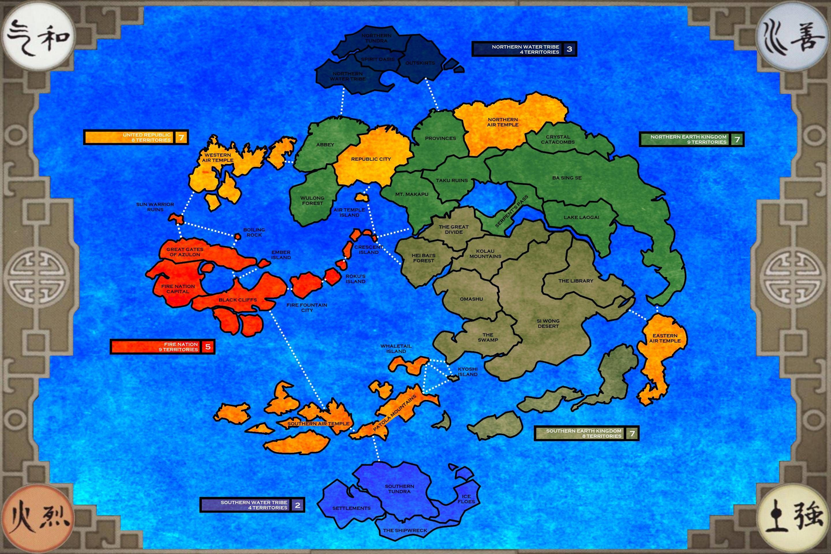 photo Avatar World Map With Locations