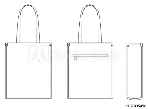 pic Bag Template Illustrator