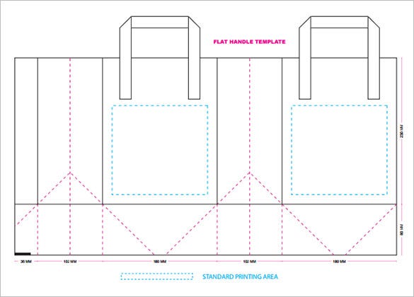 picture Bag Template Illustrator