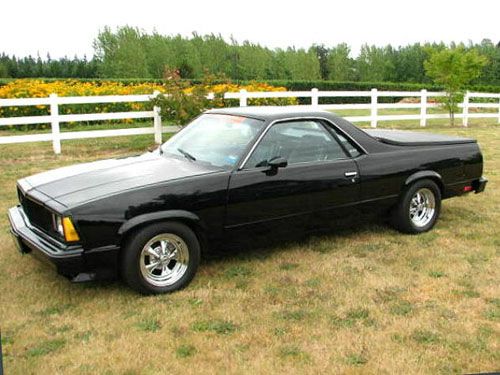 wallpapers Black 1980 Chevy El Camino