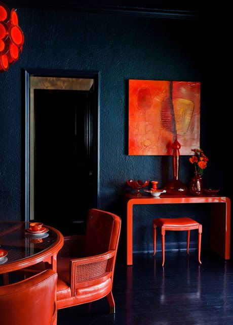 images Blue And Orange Interior Design