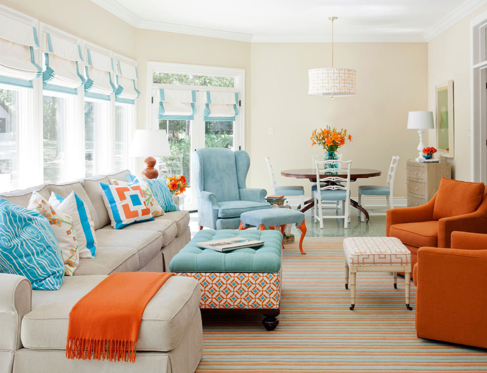 pics Blue And Orange Interior Design