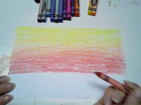 picture Crayon Sunset Drawing Pencil