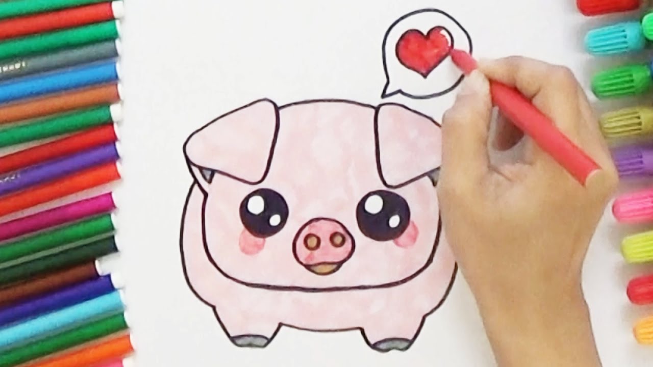 photo Cute Easy Drawings Of Pigs