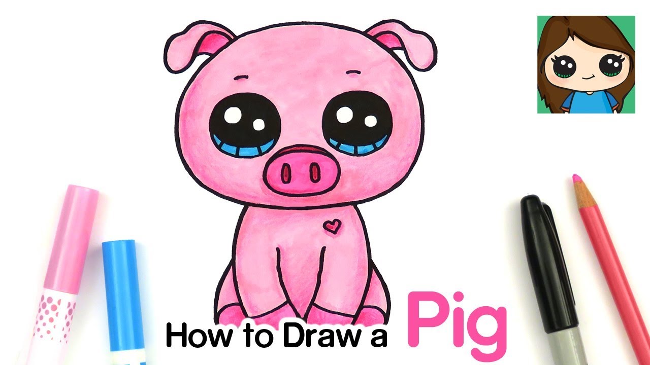 pix Cute Easy Drawings Of Pigs