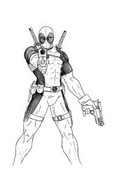 wallpapers Dead Pool Deadpool Drawing Easy Full Body