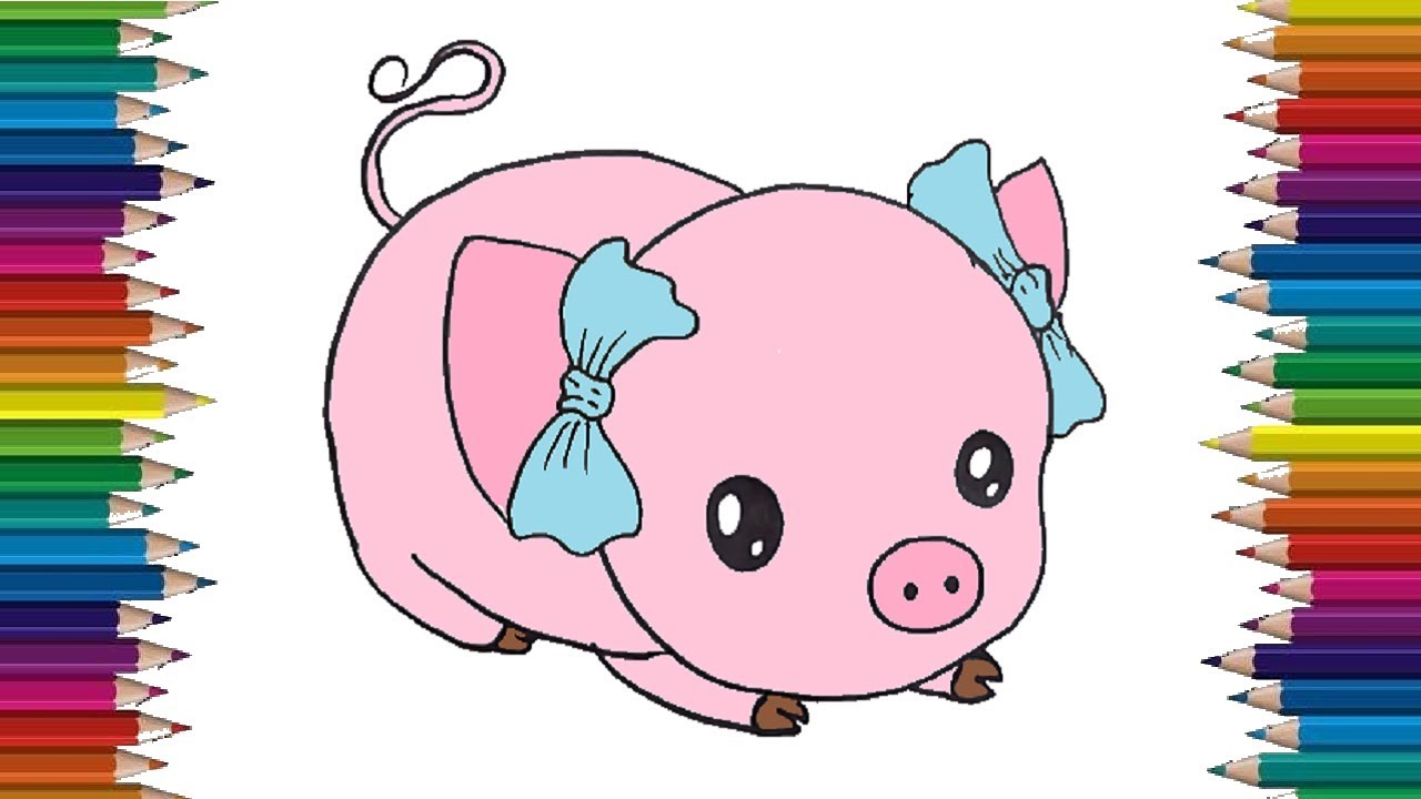 pix Drawings Of Pigs Cute