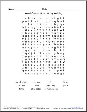 picture Easy Elementary Word Search