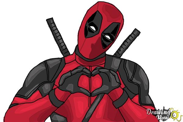 pix Easy Superhero Easy Full Body Deadpool Drawing