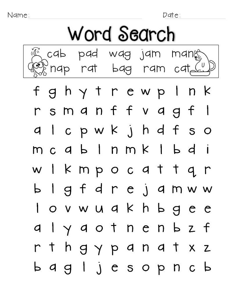 picture Elementary Easy Elementary Word Search For Kids