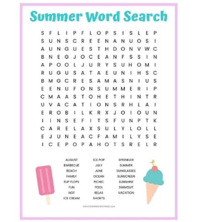 picture Elementary Easy Elementary Word Search For Kids