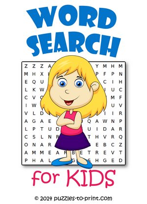 pic Elementary Easy Elementary Word Search For Kids