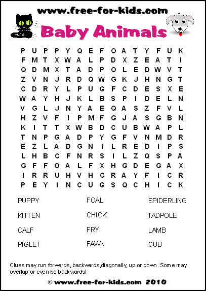 pic Elementary Free Printable Word Searches For Kids