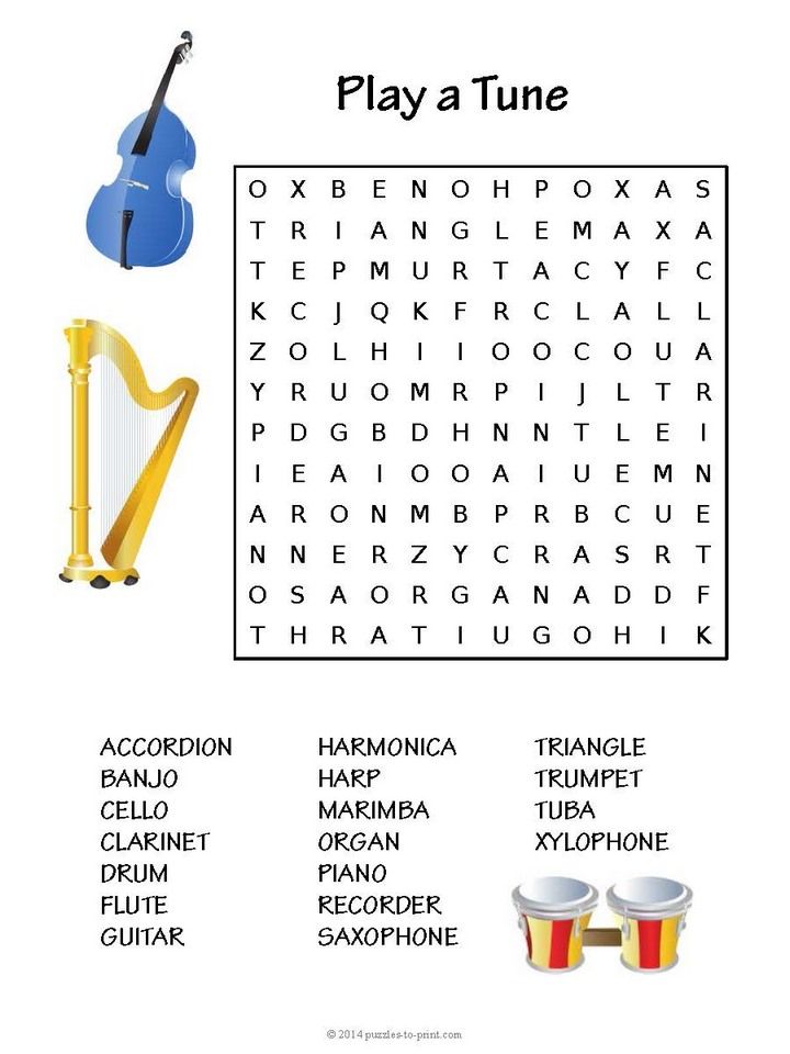 Featured image of post Elementary Music Word Search