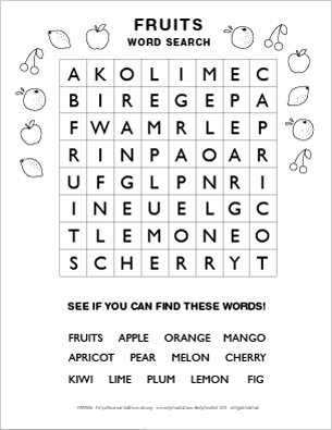 photo Elementary Word Search For Kids Printable