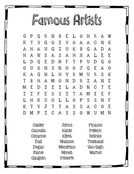 photo Elementary Word Search