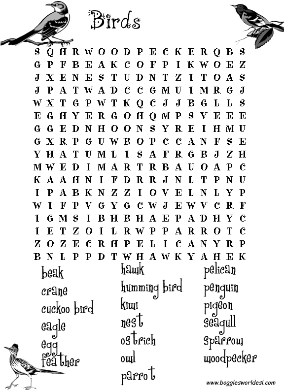 pic Elementary Word Search