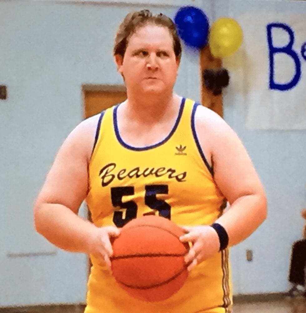 photo Fat Guy Playing Basketball