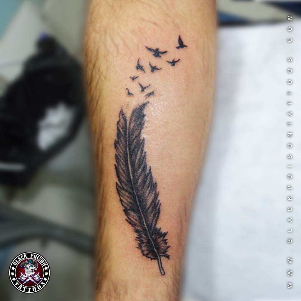 wallpapers Feather And Bird Tattoo Men