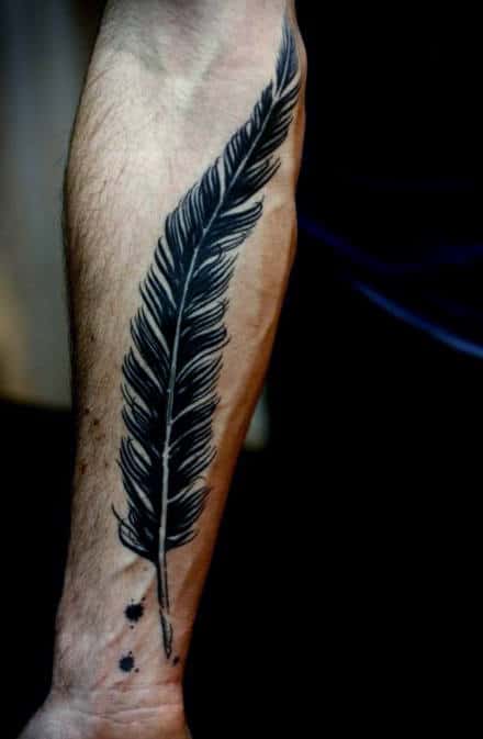 wallpapers Feather And Bird Tattoo Men