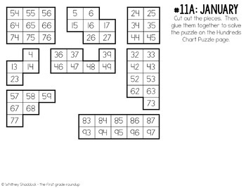 pic First Grade Hundreds Chart Puzzles