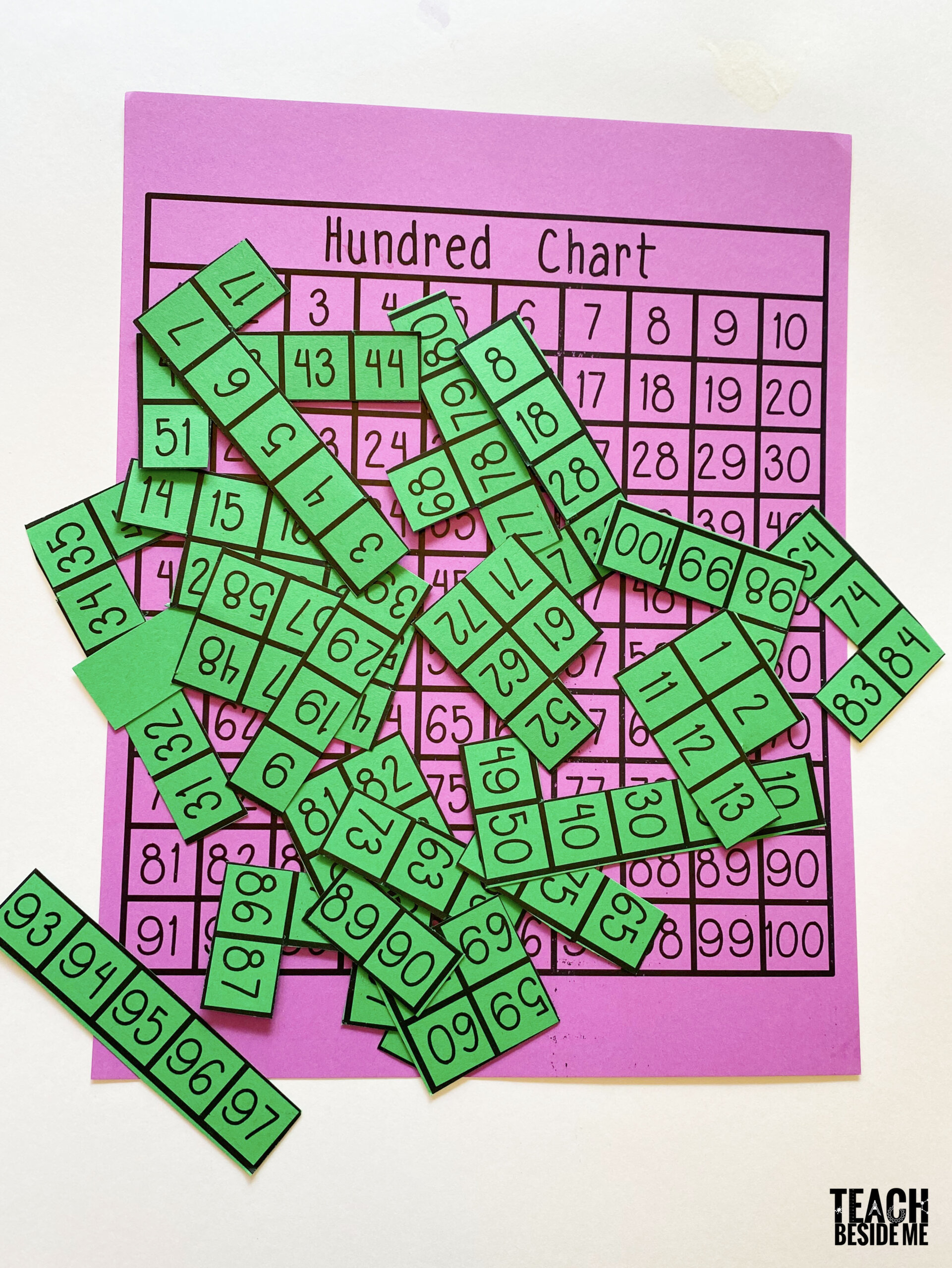 pix First Grade Hundreds Chart Puzzles