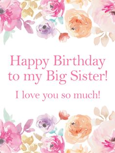 images Happy Birthday Big Sister I Love You