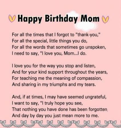 Featured image of post Happy Birthday Mom Sentiments