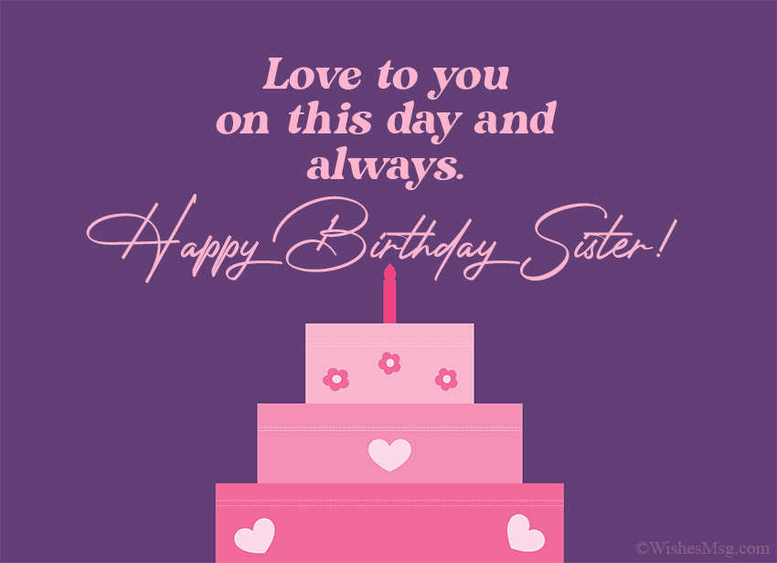 pic Happy Birthday Sister I Love You So Much