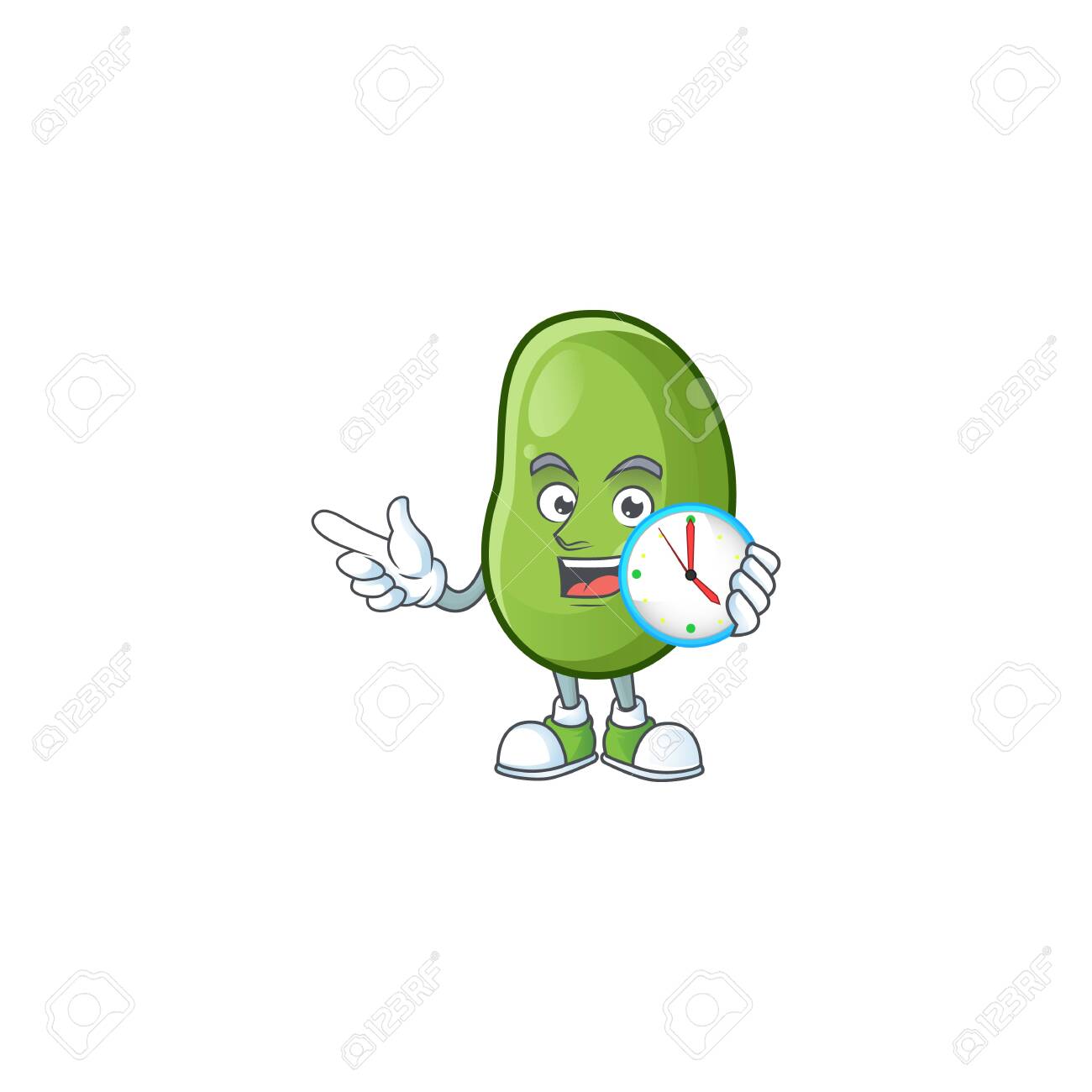 images Happy Green Bean Cartoon