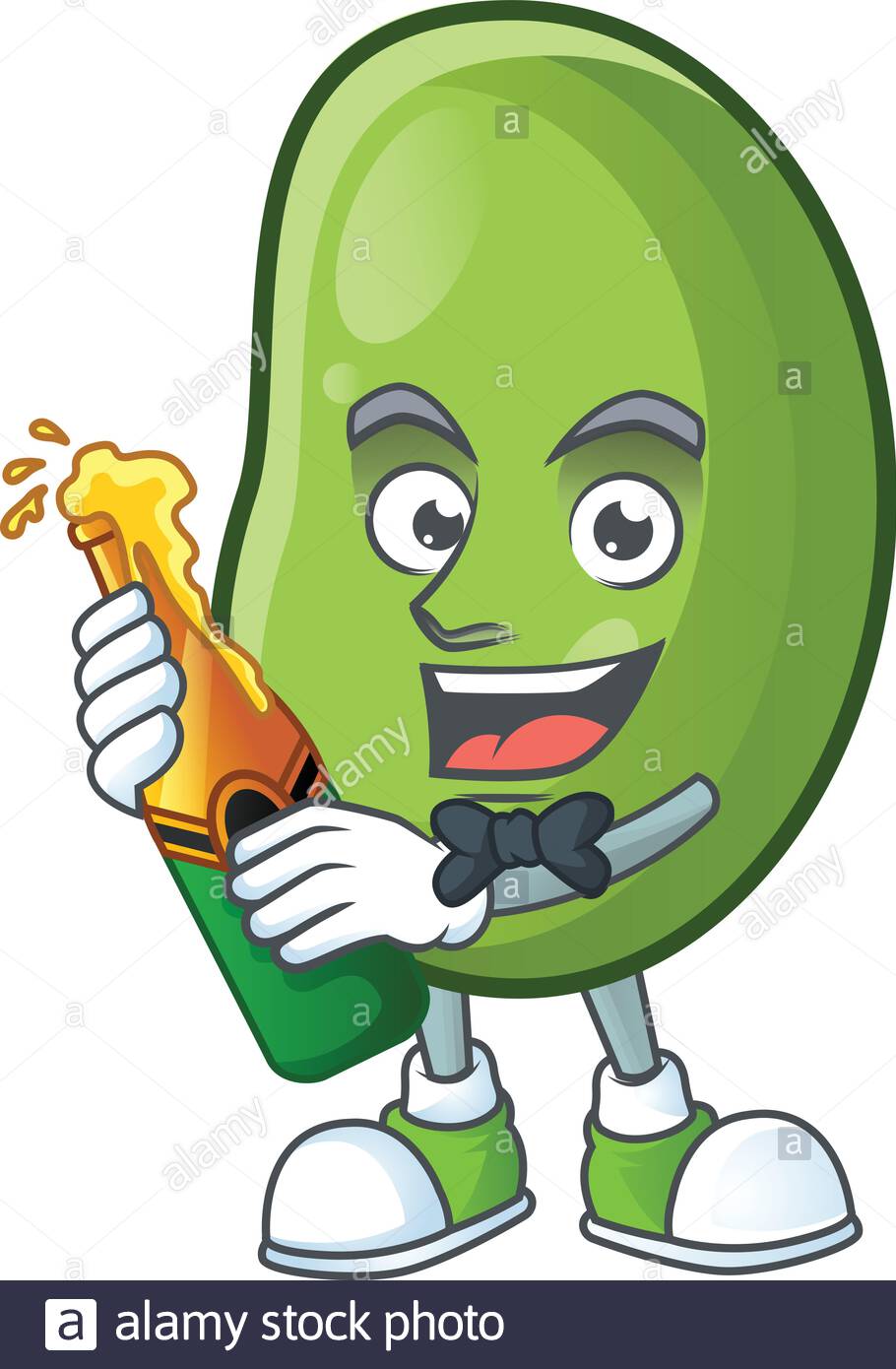 images Happy Green Bean Cartoon