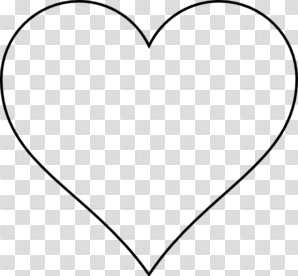 picture Heart Outline Png Transparent Background