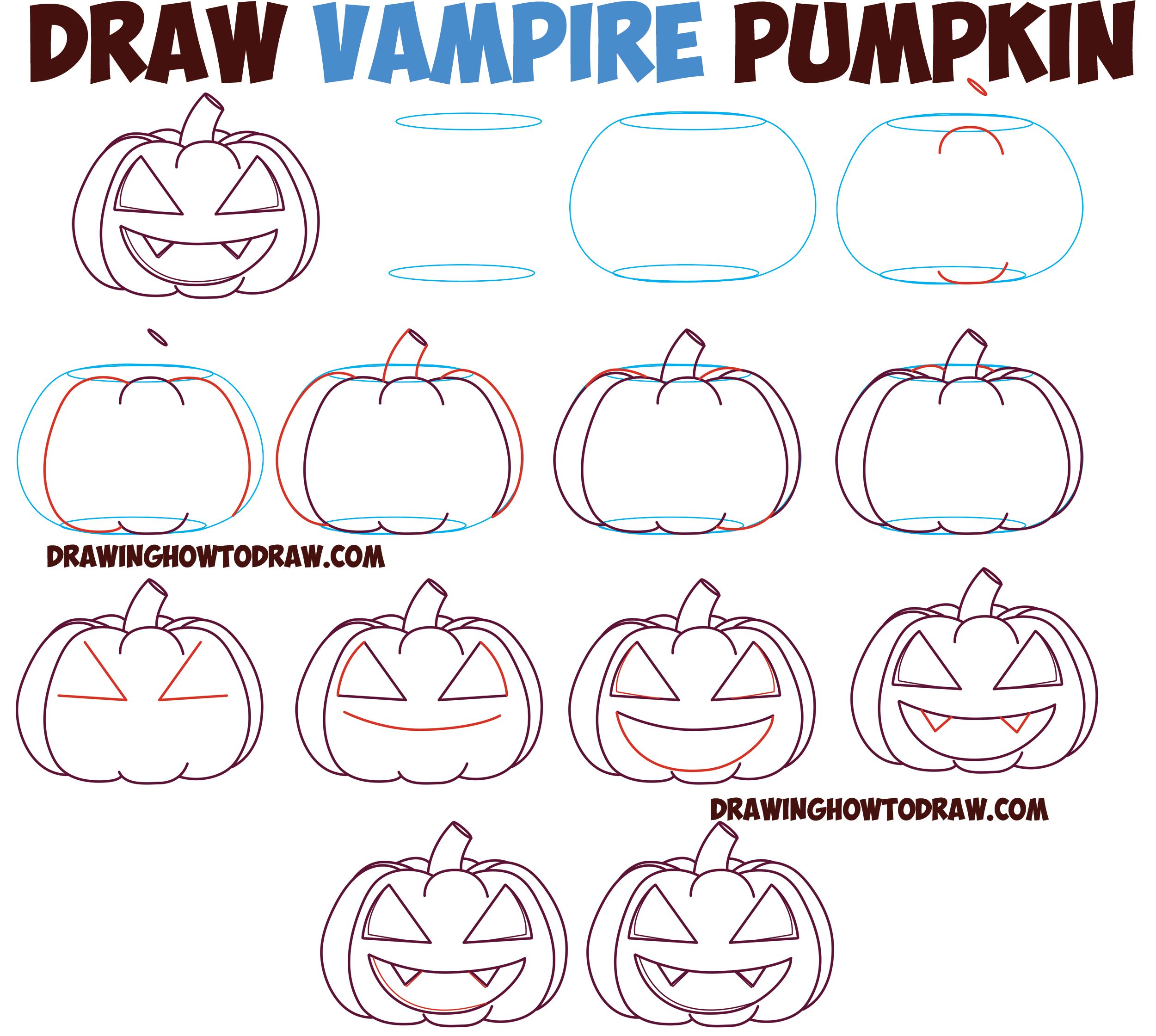 pix How To Draw A Cartoon Pumpkin