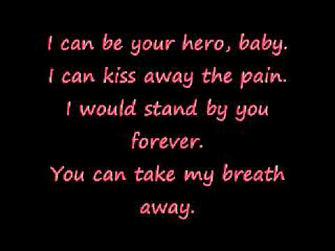 pic I Can Be Your Hero Baby Lyrics