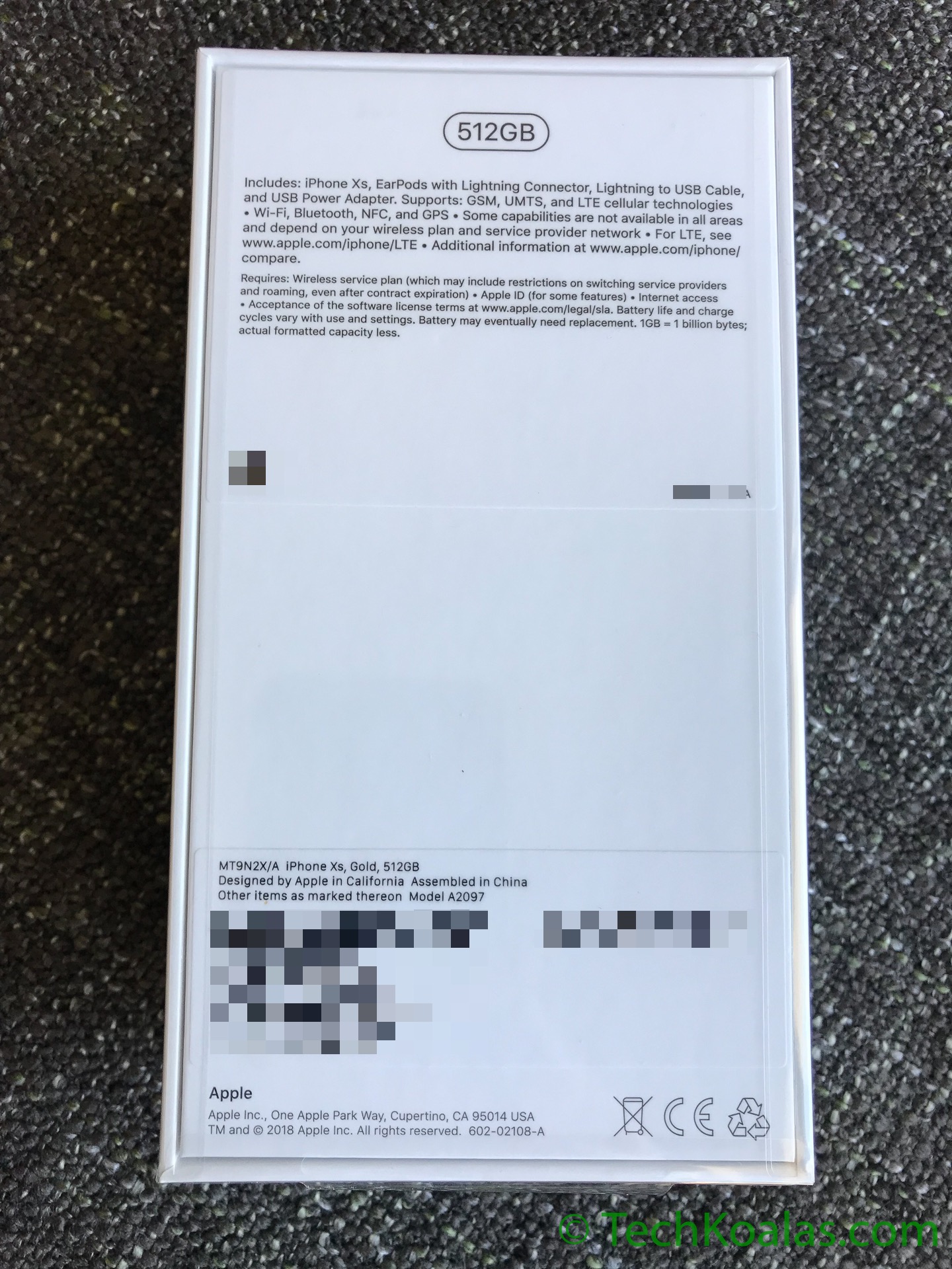 picture Iphone X Box Back Side