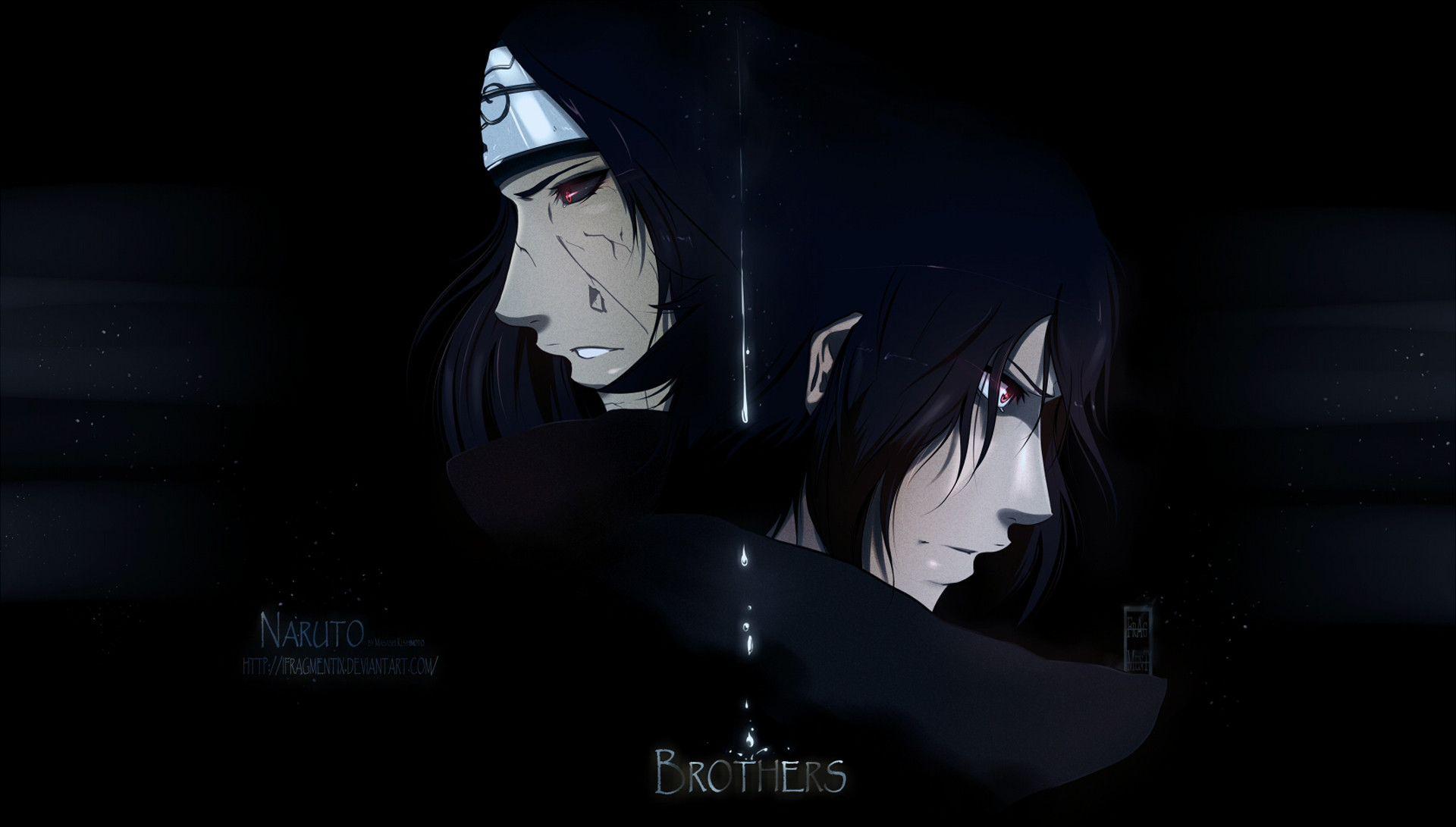 photo Itachi And Sasuke Wallpaper 4K