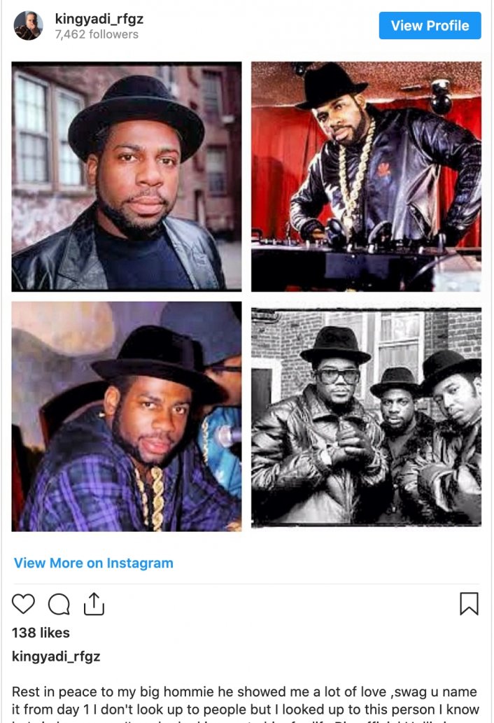 photo Jam Master Jay Wife Instagram