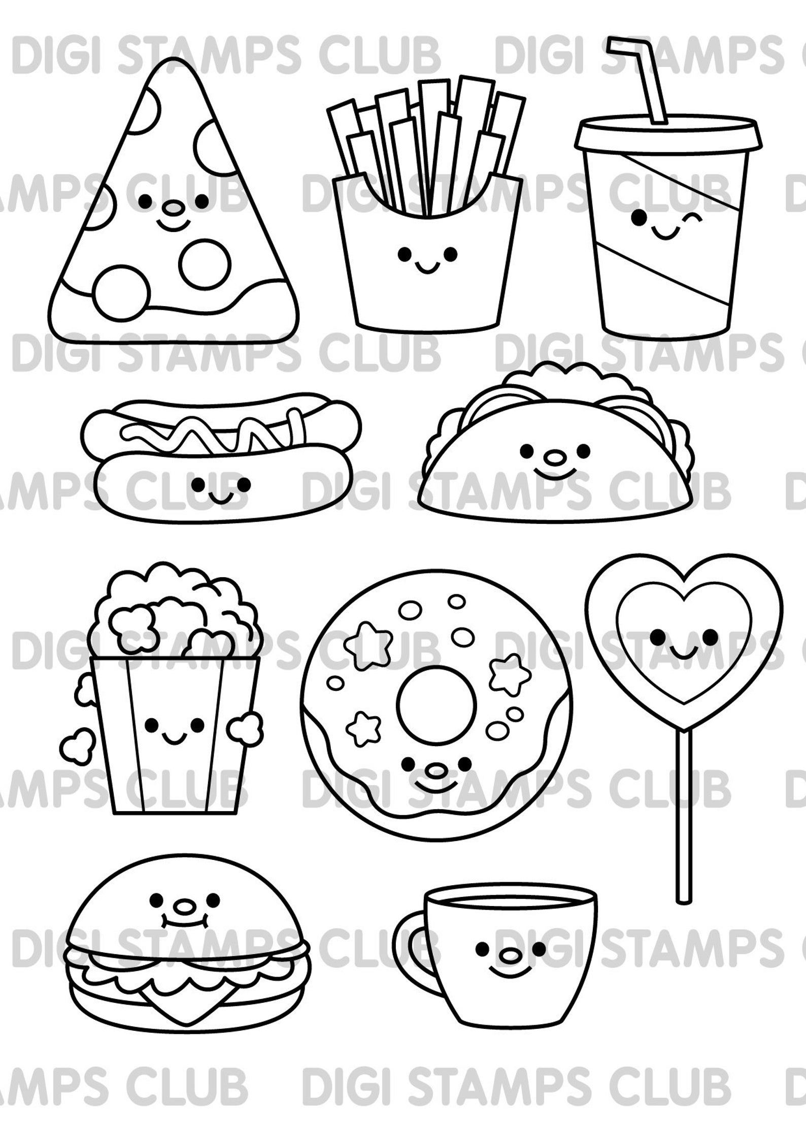 images Kawaii Food Cute Drawings Black And White