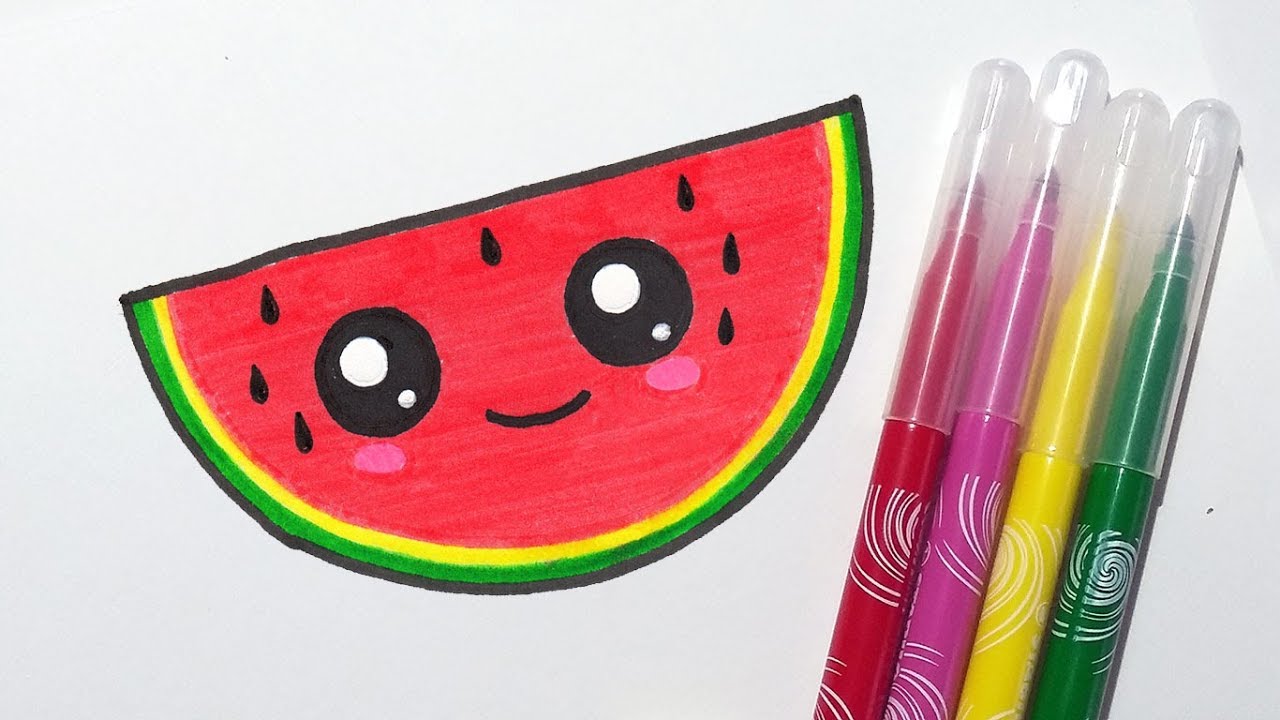 Featured image of post Kawaii Food Watermelon Kawaii Food Cute Drawings