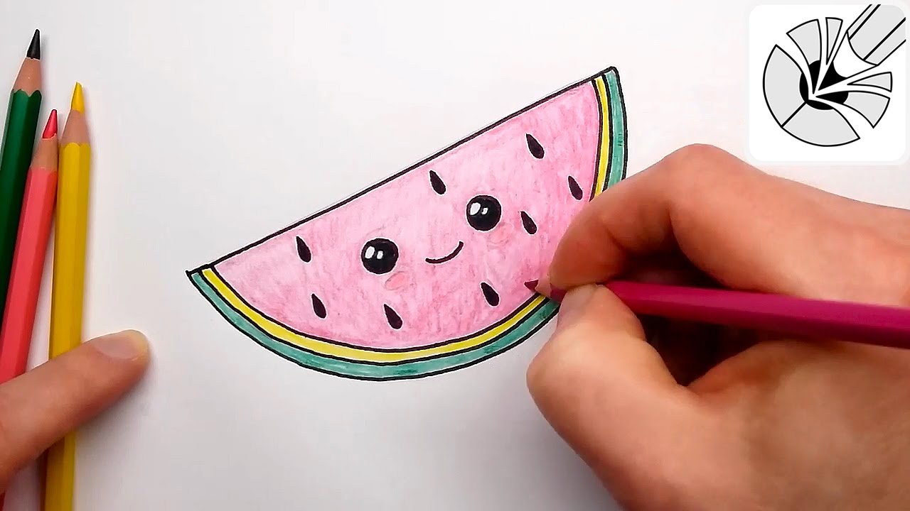 wallpapers Kawaii Food Watermelon Kawaii Food Cute Drawings