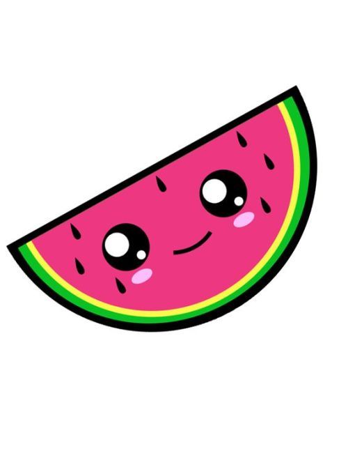 pix Kawaii Food Watermelon Kawaii Food Cute Drawings