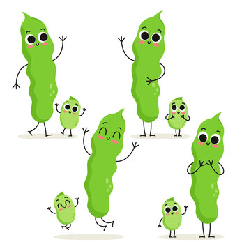 pic Little Green Bean Cartoon