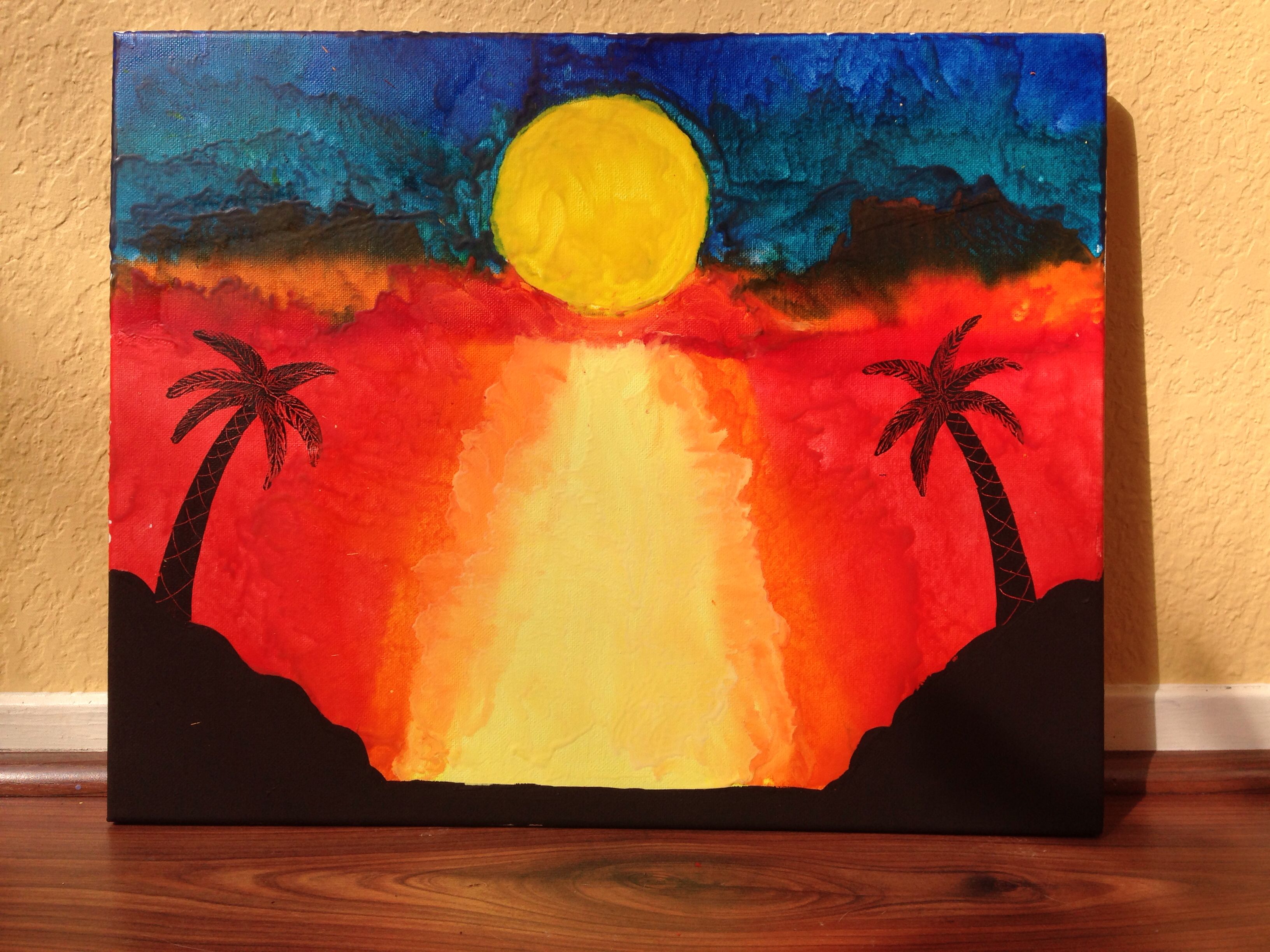 Featured image of post Melted Crayon Sunset