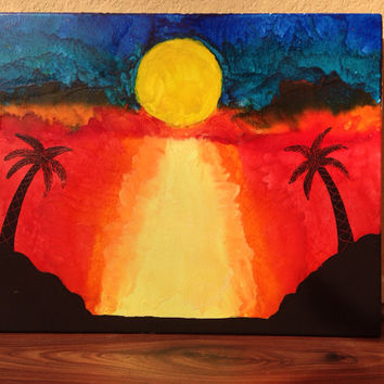 photo Melted Crayon Sunset