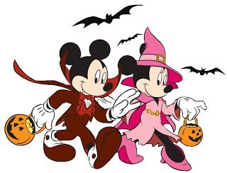 picture Mickey And Minnie Halloween Clipart